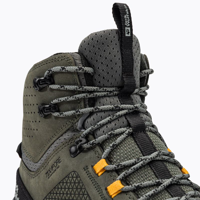 Jack Wolfskin vyriški Terraquest Texapore Mid trekingo batai žali 4056381_4143_075 8