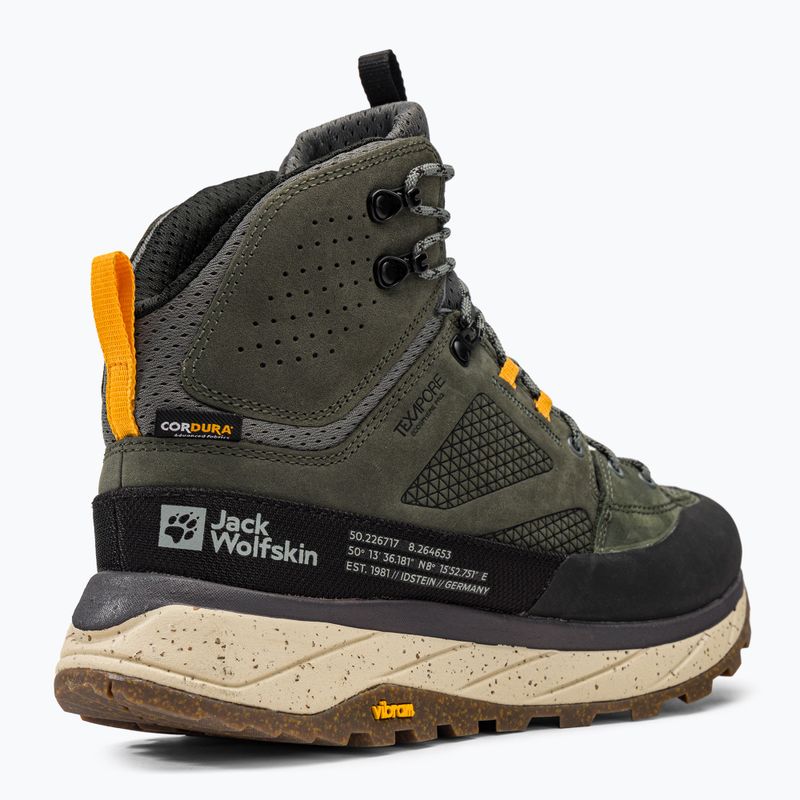 Jack Wolfskin vyriški Terraquest Texapore Mid trekingo batai žali 4056381_4143_075 9