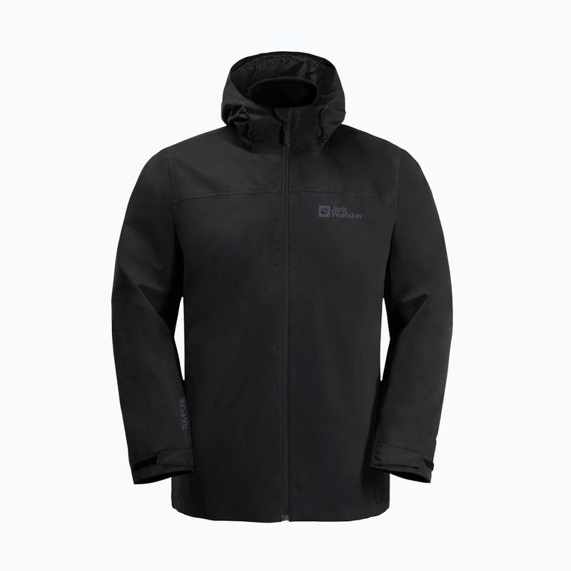 Vyriška striukė 3in1 Jack Wolfskin Taubenberg 3In1 black 6001 7