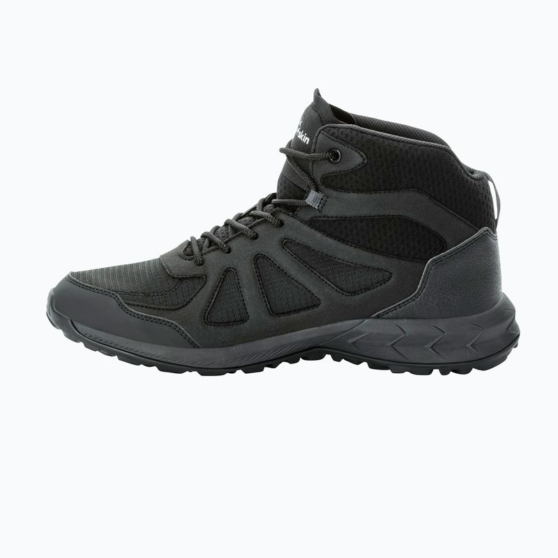 Vyriški žygio batai Jack Wolfskin Woodland 2 Texapore Mid black 11