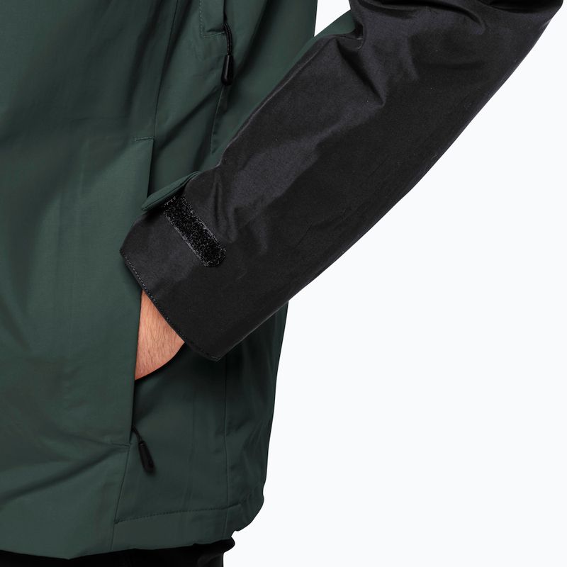 Jack Wolfskin vyriška striukė nuo lietaus Jasper 3in1 black olive 7