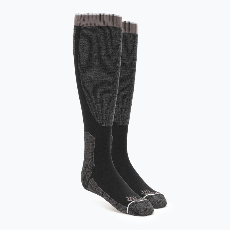 Jack Wolfskin Ski Merino H C trekingo kojinės juodos