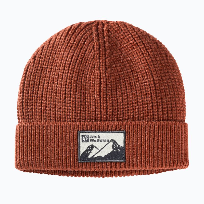 Jack Wolfskin Edo Badge Beanie carmine žieminė kepurė 8