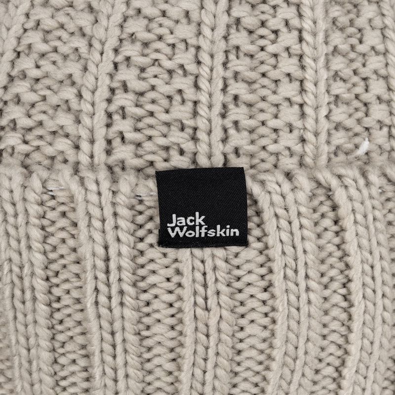 Moteriška žieminė kepurė Jack Wolfskin Highloft Knit Beanie dusty grey 4