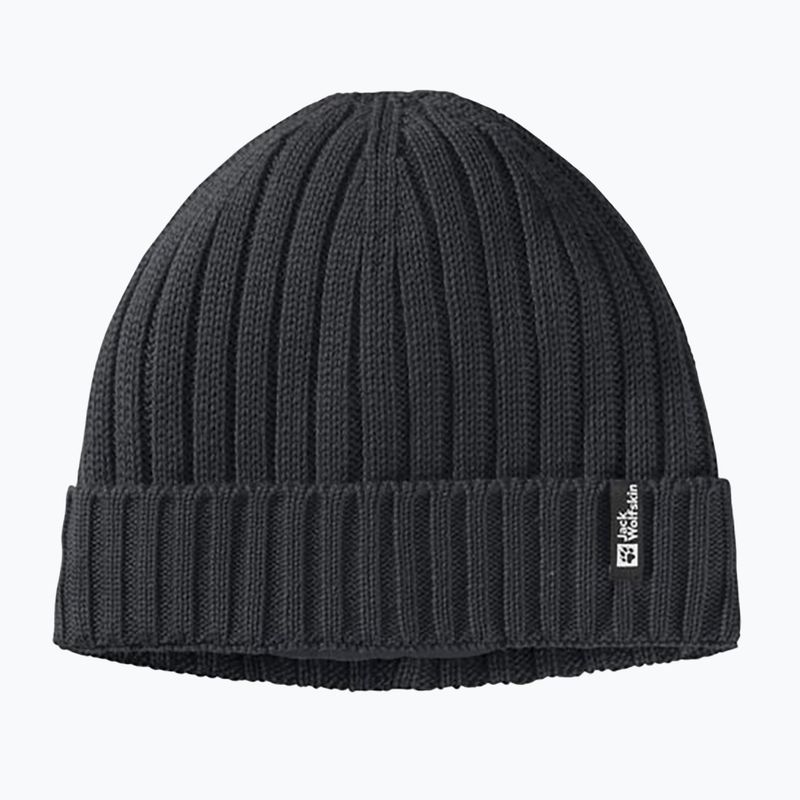 Žieminė kepurė Jack Wolfskin Rib Knit black