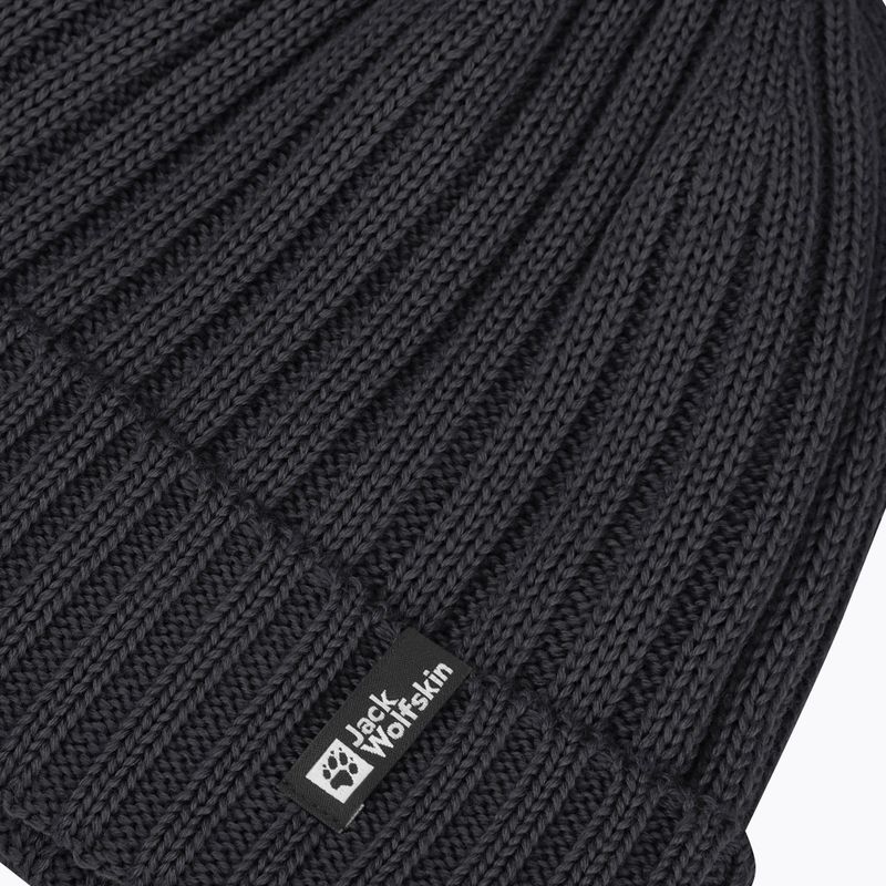 Žieminė kepurė Jack Wolfskin Rib Knit black 4