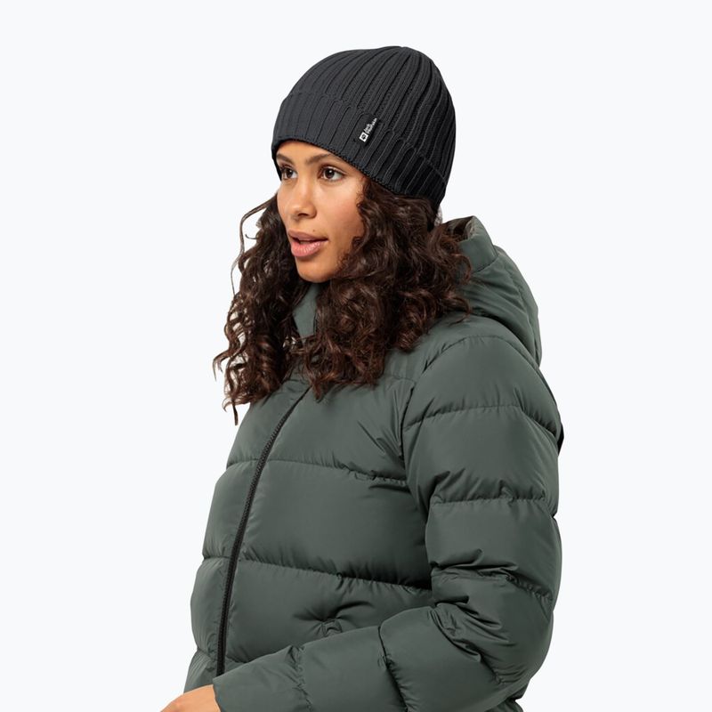 Žieminė kepurė Jack Wolfskin Rib Knit black 2