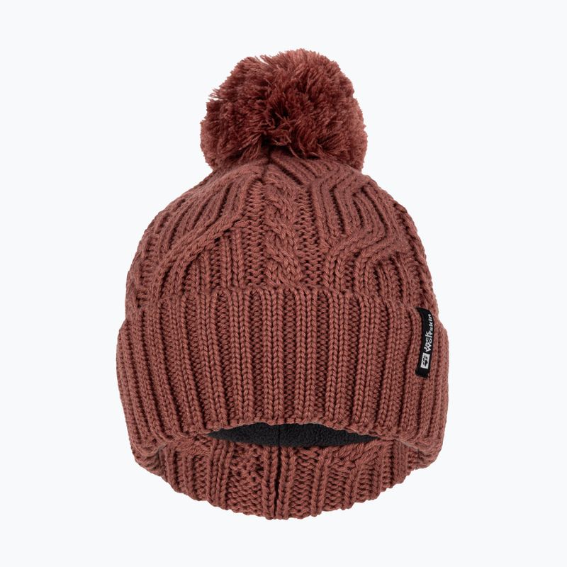 Jack Wolfskin Pompom Beanie obuolių sviesto žieminė kepurė 2