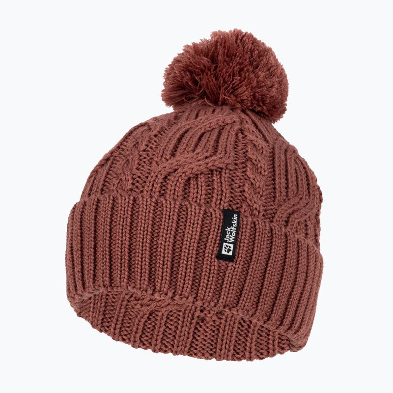 Jack Wolfskin Pompom Beanie obuolių sviesto žieminė kepurė 3