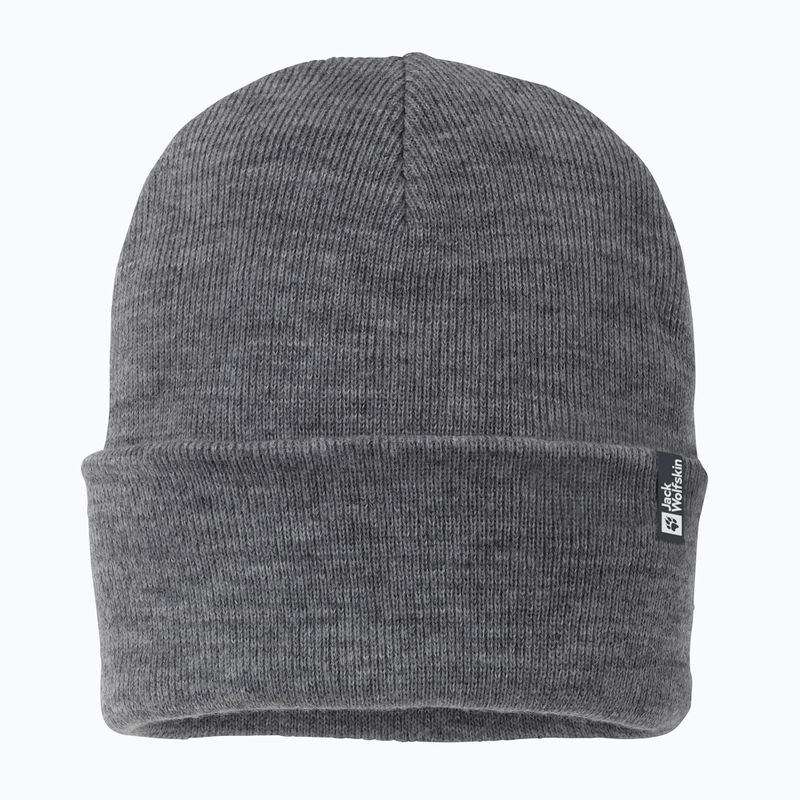 Žieminė kepurė Jack Wolfskin Rib grey heather