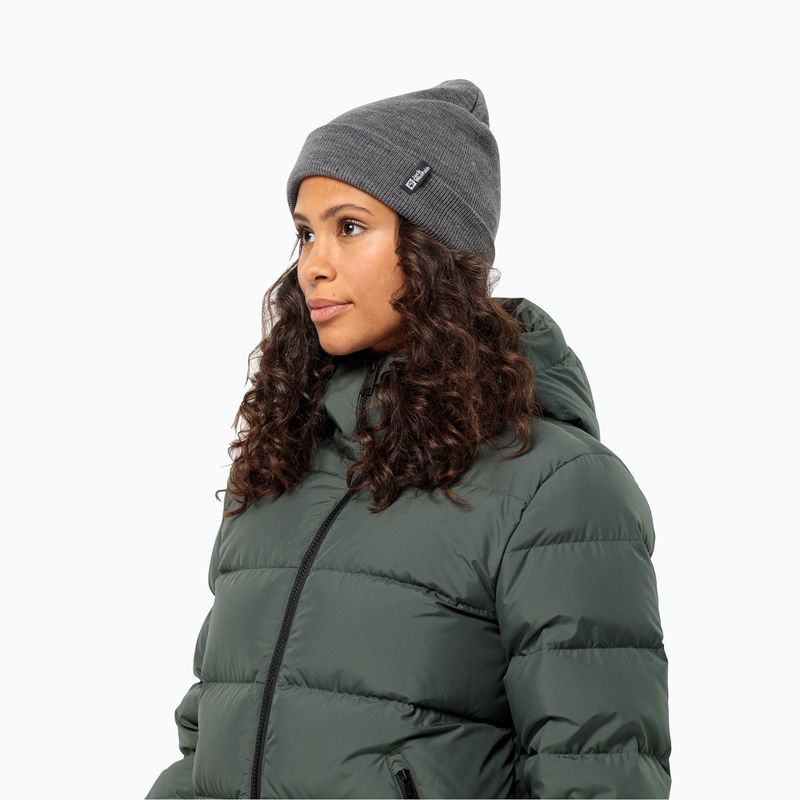 Žieminė kepurė Jack Wolfskin Rib grey heather 2