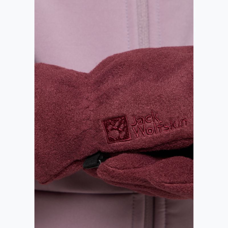 Vaikiškos žygio pirštinės Jack Wolfskin Fleece Glove boysenberry 3