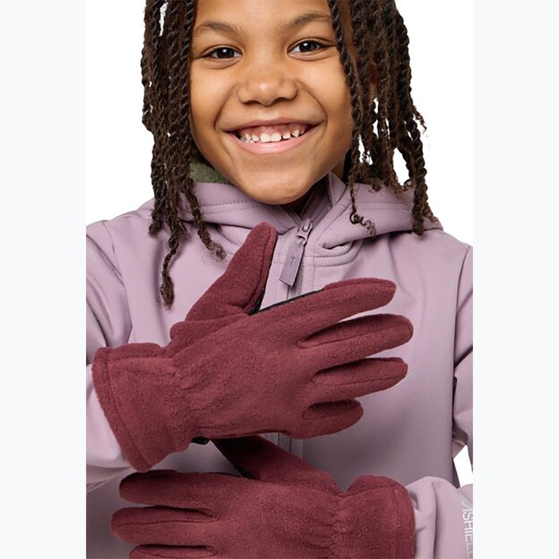 Vaikiškos žygio pirštinės Jack Wolfskin Fleece Glove boysenberry 2