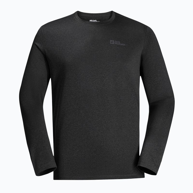 Vyriški termoaktyvūs marškinėliai ilgomis rankovėmis Jack Wolfskin Sky Thermal black 5