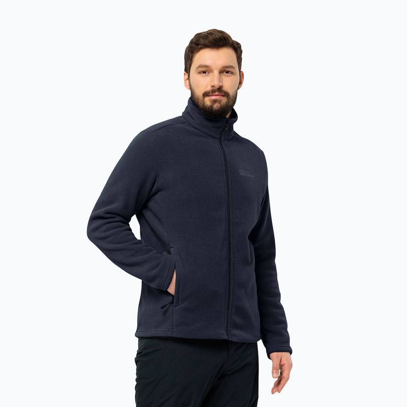 Vyriškas fliso džemperis Jack Wolfskin Winterstein Fz night blue