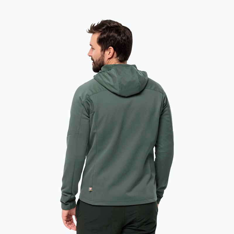 Jack Wolfskin vyriška pūkinė striukė Alpgrat Pro Ins Fz hedge green 2