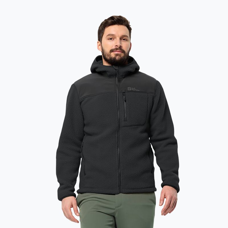 Vyriškas fliso džemperis Jack Wolfskin Kammweg Pile Fz phantom