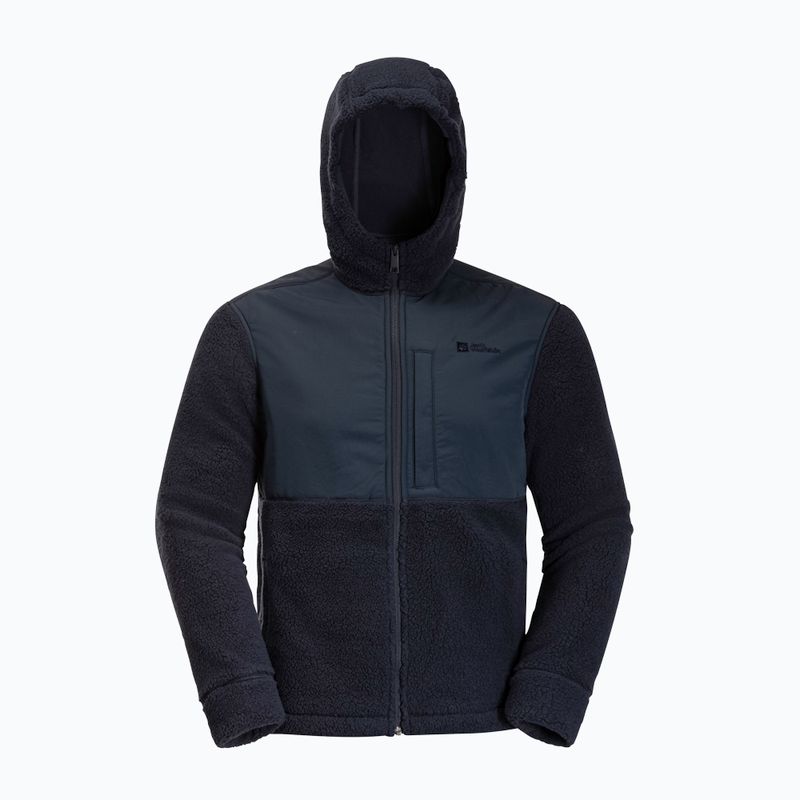 Vyriškas fliso džemperis Jack Wolfskin Felslicht Hooded night blue 8
