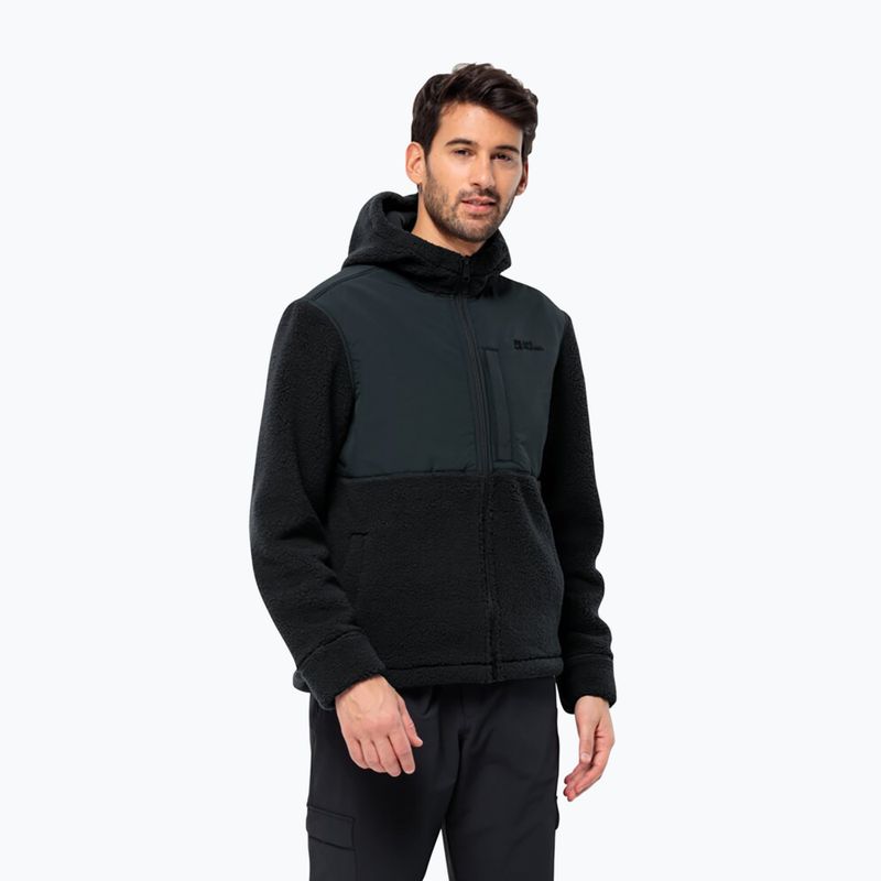 Vyriškas fliso džemperis Jack Wolfskin Felslicht Hooded night blue