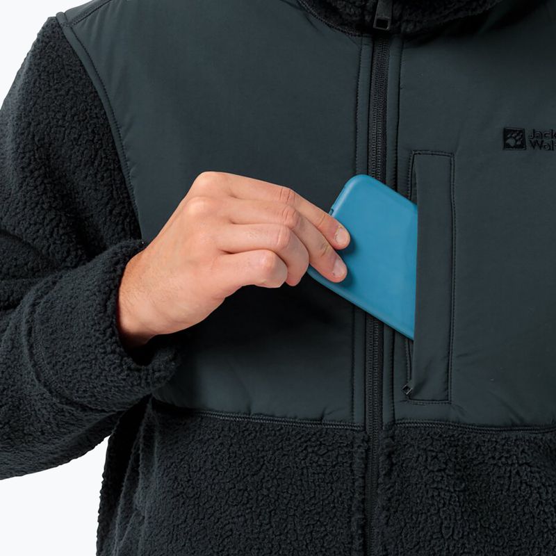 Vyriškas fliso džemperis Jack Wolfskin Felslicht Hooded night blue 5