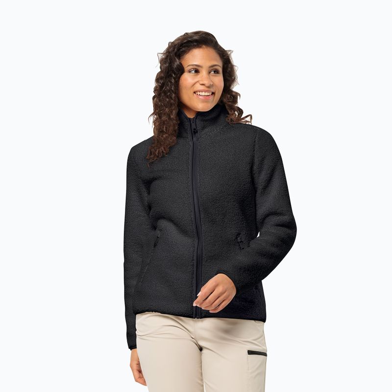 Moteriškas fliso džemperis Jack Wolfskin High Curl black