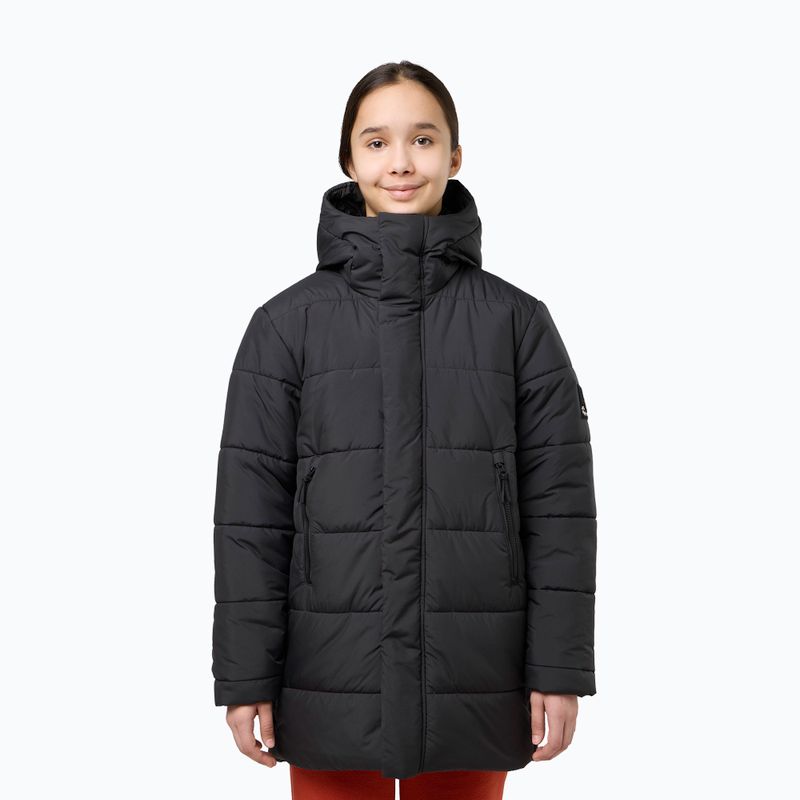Vaikiška pašiltinta striukė Jack Wolfskin Teen Ins Long granite black