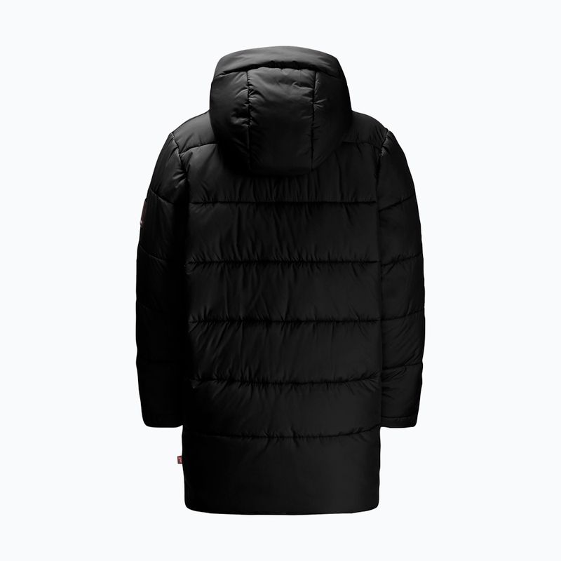 Vaikiška pašiltinta striukė Jack Wolfskin Teen Ins Long granite black 6