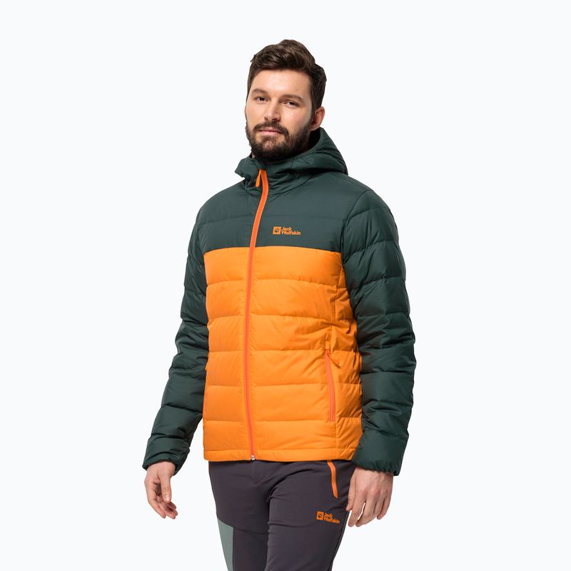 Vyriška striukė Jack Wolfskin Ather Down Hoody drakono ugnies lietaus striukė