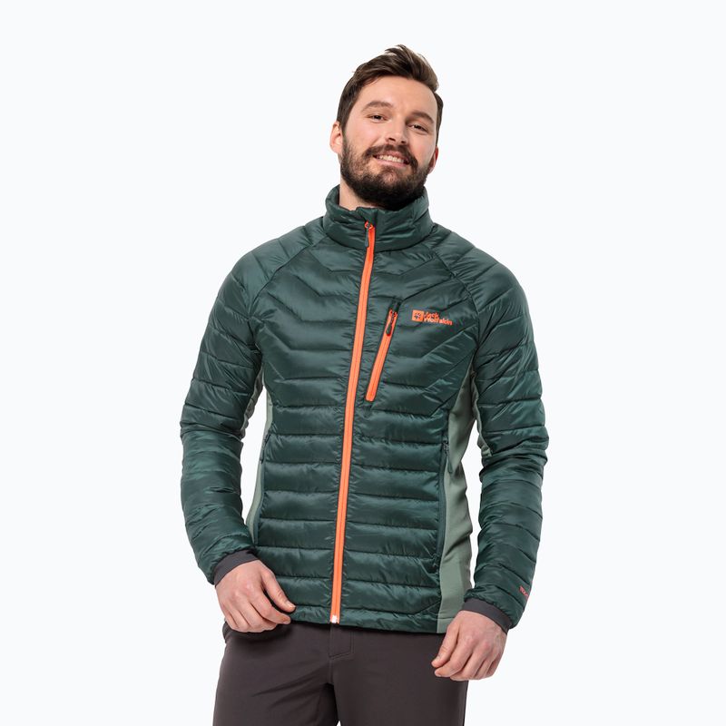 Jack Wolfskin vyriška pūkinė striukė Routeburn Pro Ins black olive