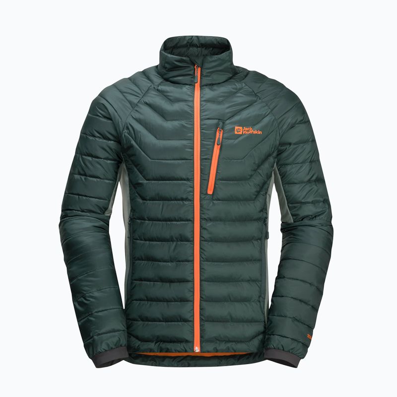 Jack Wolfskin vyriška pūkinė striukė Routeburn Pro Ins black olive 6