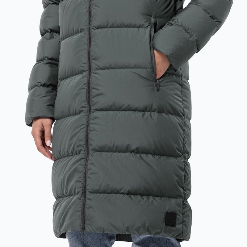 Moteriškas pūstas paltas Jack Wolfskin Frozen Palace slate green 4