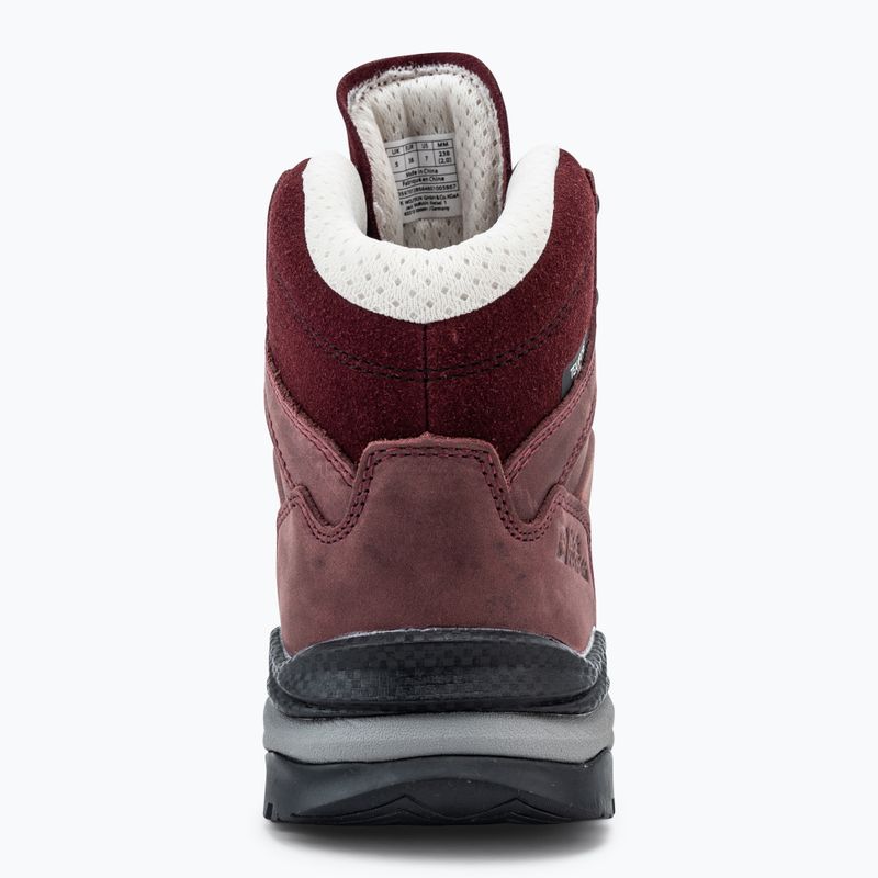 Moteriški žygio batai Jack Wolfskin Refugio Prime Texapore Mid dark maroon 6