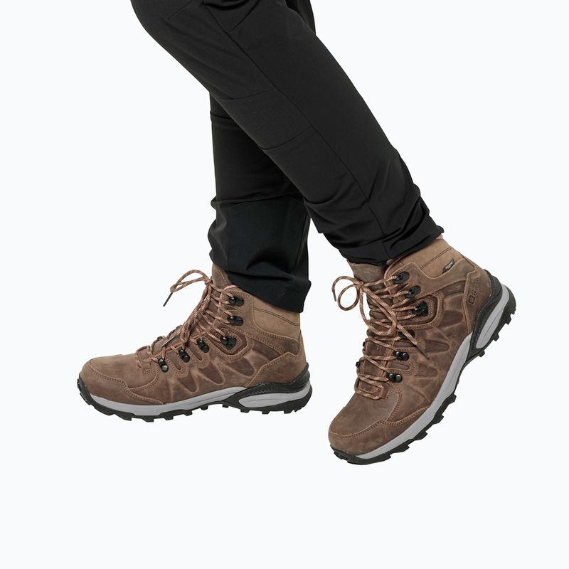 Jack Wolfskin moteriški trekingo batai Refugio Prime Texapore Mid fawn 12