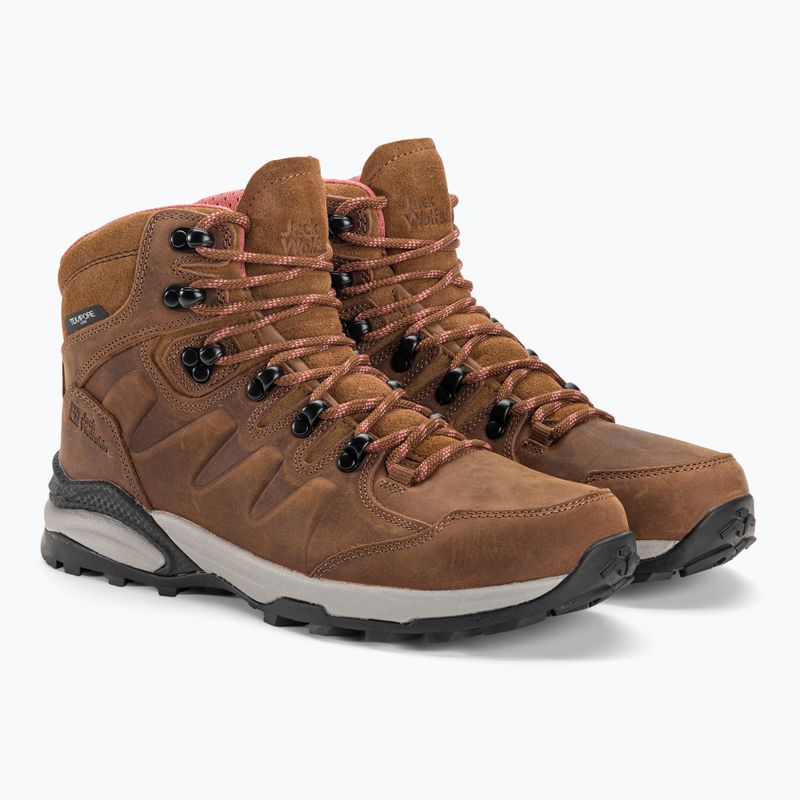 Jack Wolfskin moteriški trekingo batai Refugio Prime Texapore Mid fawn 5