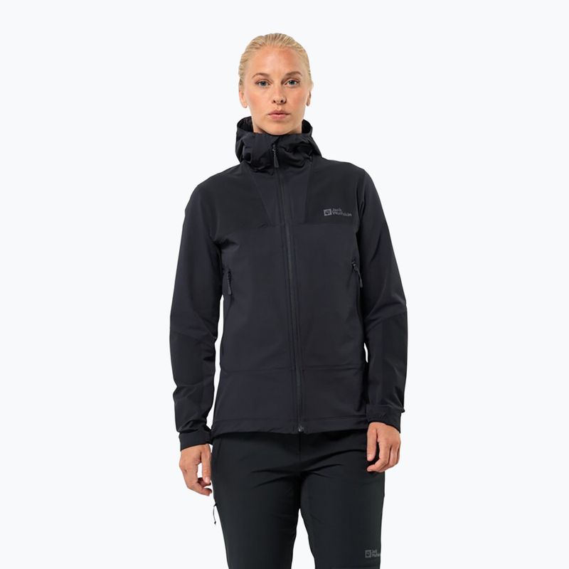 Moteriška softshell striukė Jack Wolfskin Andur black