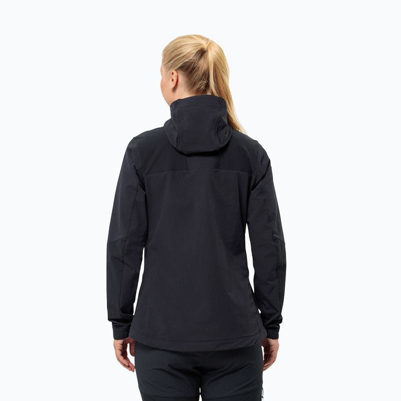 Moteriška softshell striukė Jack Wolfskin Andur black 2
