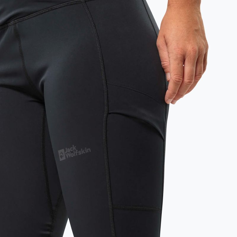 Moteriškos žygio kelnės Jack Wolfskin Kammweg Tights black 4