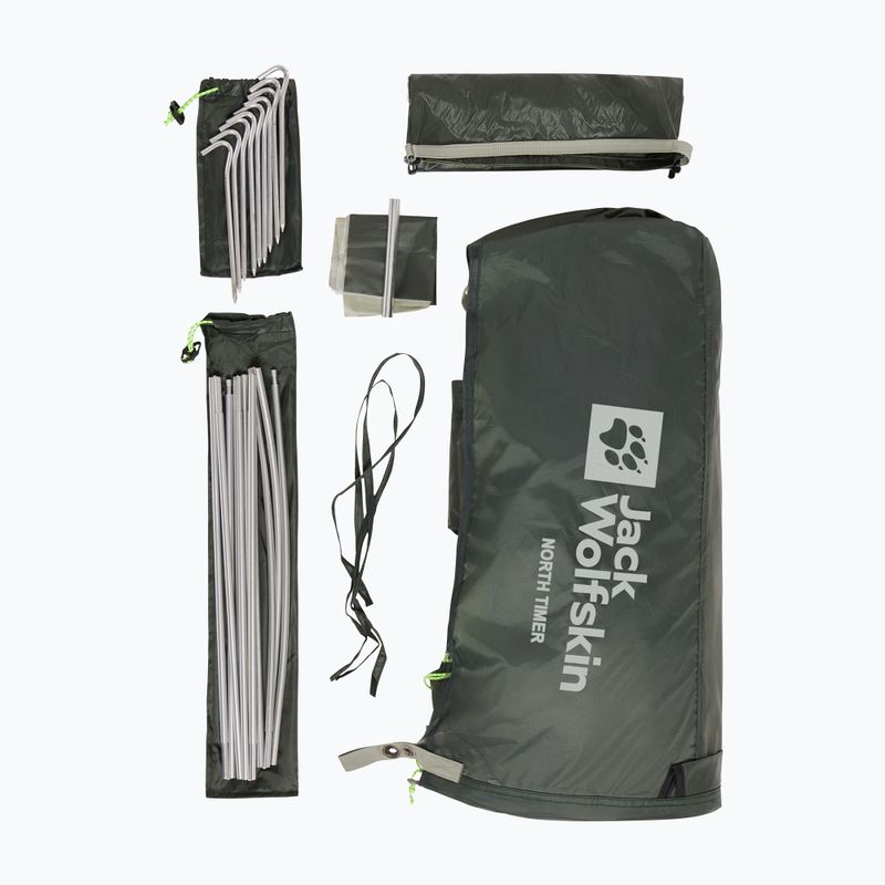 Žygio palapinė vienam asmeniui Jack Wolfskin North Timer island moss 14