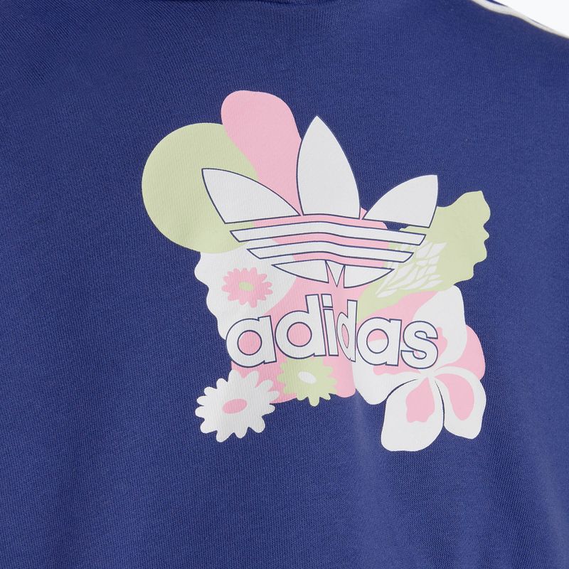 Vaikiškas džemperis adidas Cropped Floral legacy indigo 3