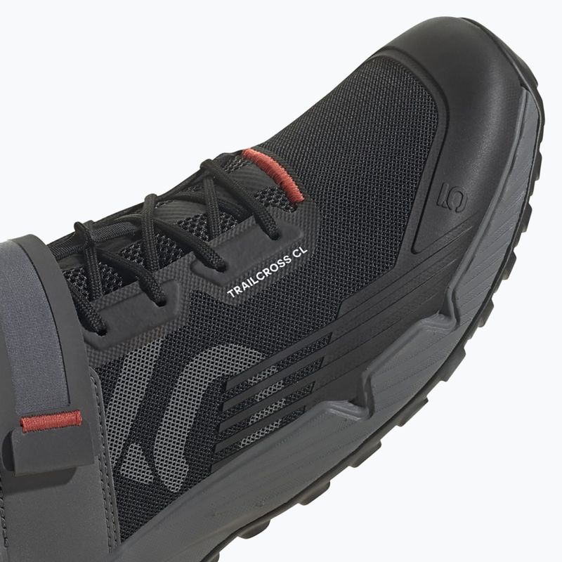 Dviračio batai MTB vyriški adidas FIVE TEN Trailcross Clip In core black/grey three/red 11
