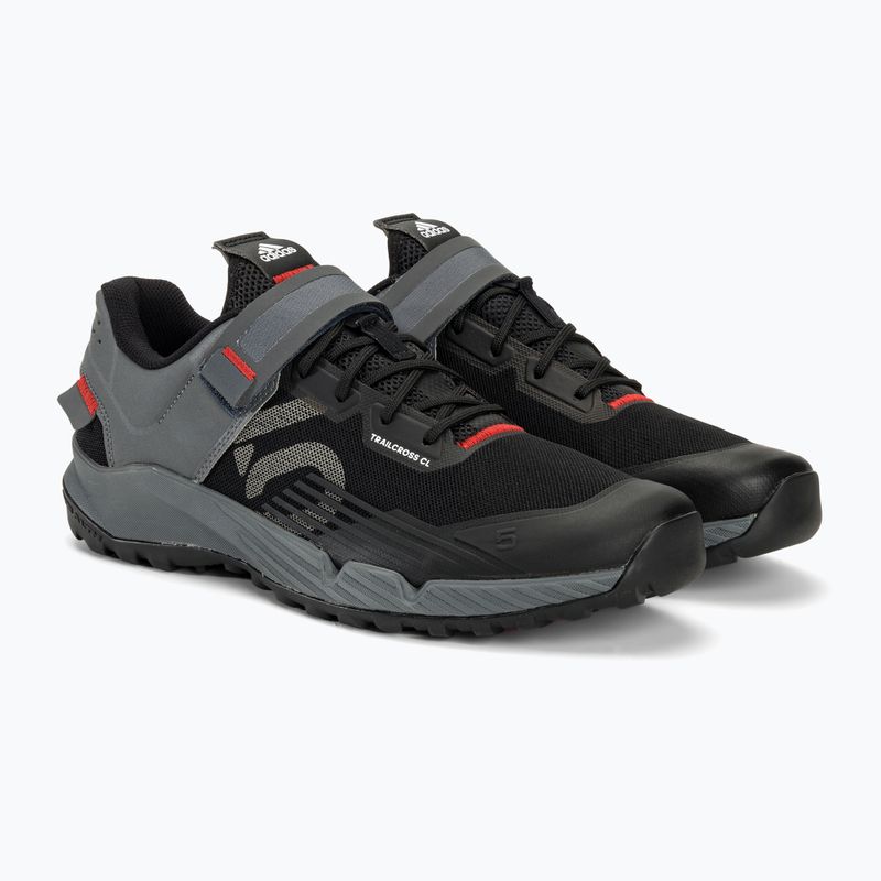 Dviračio batai MTB vyriški adidas FIVE TEN Trailcross Clip In core black/grey three/red 6