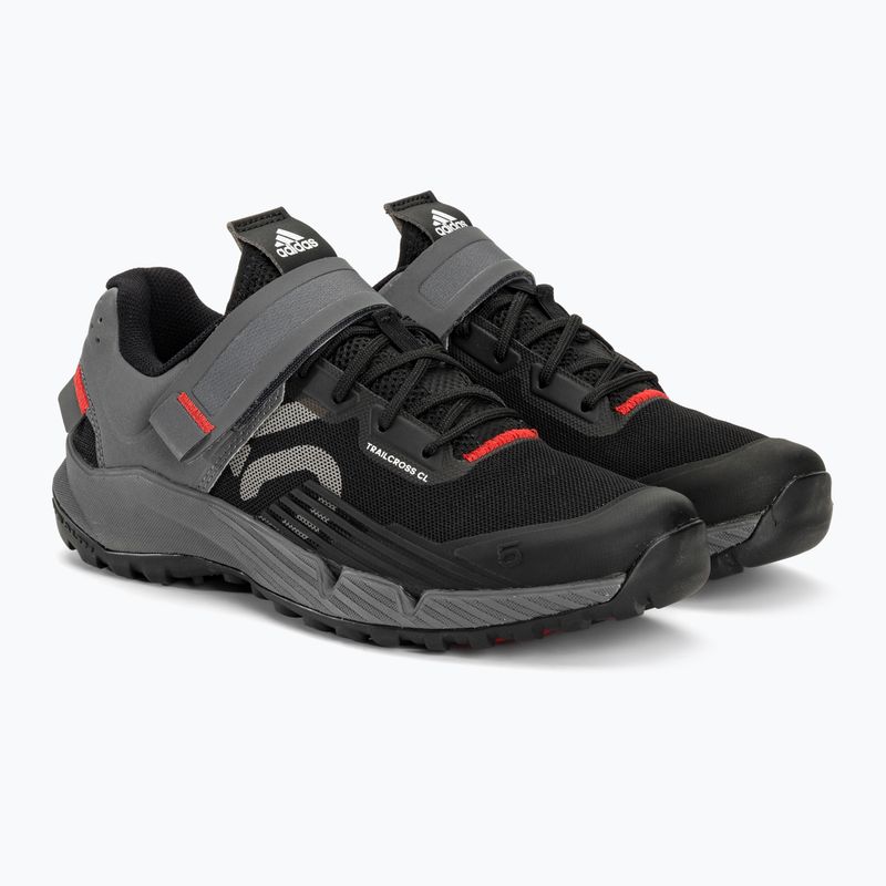 Dviračio batai MTB moteriški adidas FIVE TEN Trailcross Clip In core black/grey three/red 6