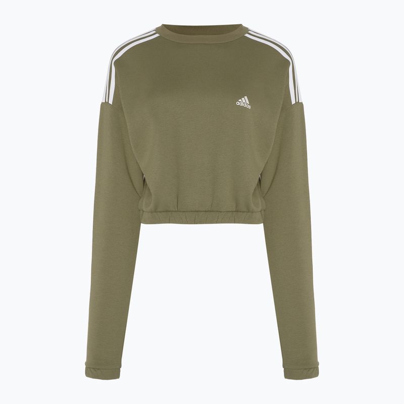 Moteriškas džemperis adidas Hyperglam Crop Crew focus olive