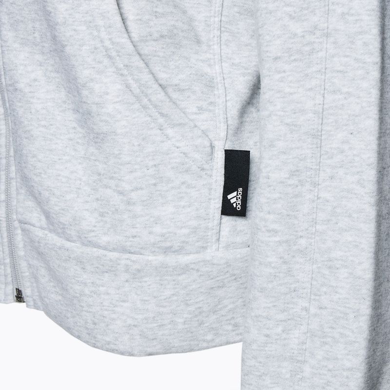 Moteriškas džemperis adidas  Studio Lounge Fleece Full Zip light grey 3