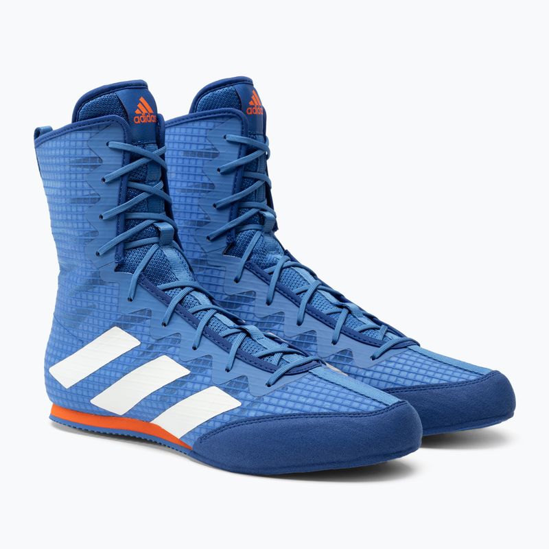 Vyriški adidas Box Hog 4 bokso bateliai mėlyni GW1402 4