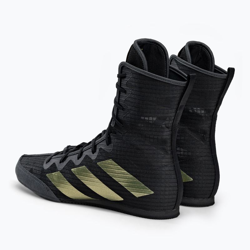 adidas Box Hog 4 bokso bateliai juodos ir auksinės spalvos GZ6116 3