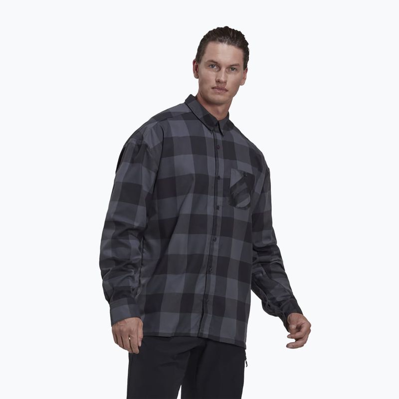 Dviračių marškiniai adidas FIVE TEN Brand of the Brave Flannel grey six/black 3