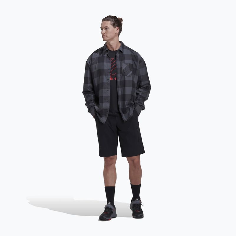 Dviračių marškiniai adidas FIVE TEN Brand of the Brave Flannel grey six/black 4