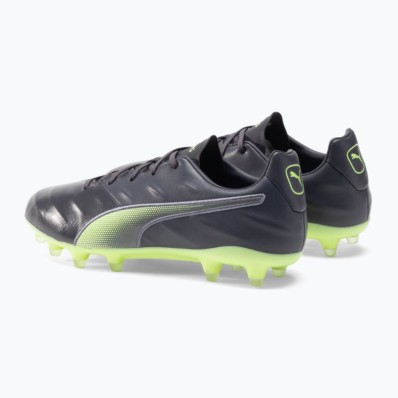 Vyriški futbolo bateliai PUMA King Pro 21 FG juodi ir žali 106549 05 3