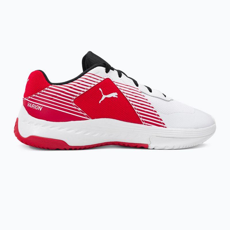 PUMA Varion Jr vaikų tinklinio bateliai baltai raudoni 106585 07 2